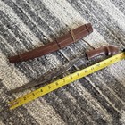 Vintage Dagger Hand Carved Wood Knife With Sheath