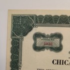 Chicago Beach Hotel  Inc  Stock Certificate 100 Shares Cert  4030