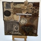 Original Art For Sale By Artist Mixed Media Collage Family Vintage