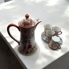 Geishaware Tall 12    Teapot Vtg Hand Painted Japanese Geisha Girls Tea Set For 4
