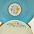 Rare Vintage 1950s Royal Doulton England Footed Cup    Saucer Set Barclay
