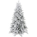 Homcom 6ft Snow Flocked Artificial Christmas Tree  Easy Assembly
