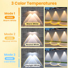2-8pk Led Solar Power Fence Lights Deck Door Wall Stair Step Outdoor Garden Lamp