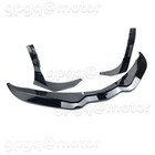For Corvette C7 Z06 Stg 3 2014-19 Gloss Black Front Lip Splitter   Side Winglets