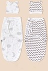 Cotton Sleepsack Swaddle Adjustable Wearable Blanket With Hat Nb 0-3 Months