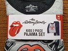 The Rolling Stones Kids 2 Piece Pajama Set Med 7 8 Nwt  Flame Resistant 