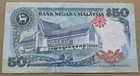 Malaysia          Fifty  50  Ringgit Banknote 1987  p  31 