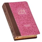 The Holy Bible King James Version Giant Print Brown   Berry Pink Thumb Indexed