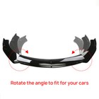 For Infiniti Q50 2014-2022 Front Bumper Lip Spoiler Lower Splitter Gloss Black