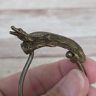 Vintage Jupp Brass Alligator Keyring 1990 Signed Hand Wrought Christopher Jupp