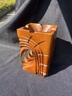 Hawaiian Tiki Ashtray Vtg Carved Wood W  Tag Aloha Hawaii Asia Pacific Traders