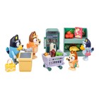 Bluey Let s Play Chef Family Shopping Trip Mini Figure  Includes Bandit Chilli