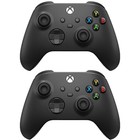 Microsoft Xbox Wireless Bluetooth Controllers With Usb  Carbon Black  2-pack