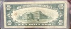 1934  10 Silver Certificate Blue Seal   shift Error  Aa Block Unique Serial  