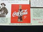 Vtg 1943 Coca Cola Color Print Ad - Stonewall Jackson Civil War - Ww1 - Ww2
