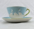 Chikaramachi White Crane Bird Tea Cup   Saucer Japan Multiple Available