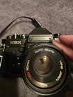 Vintage Sears Ksx 35mm Slr Film Camera W  50mm Lens Case For Parts Repair