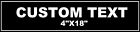 Custom Personalized Aluminum Metal Street Sign 4 x18  Plaque Logo Company Name
