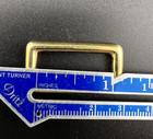 1  Solid Brass Rectangle Ring Buckles For Bags Belts Leather Craft Diy  6pcs