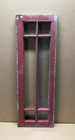 Antique 12x35 6 Lite Cottage Window Sash Shabby Red Transom Vtg Chic Old 569-26b