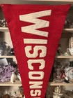 Antique 1920   s Sewn Felt Pennant Wisconsin University 