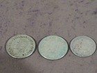 Lot Of 3 World Silver Coins 2 Canadian 10 Cents   1 Newfoundland 5 Cent 