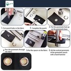 Grommets Tool Metal Eyelets Kit  2mm Mini Grommets Copper Metal Grommet Kit W