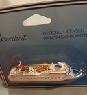 Carnival Cruise Line Conquest Ship Replica Hanging Ornament - Official Licensed