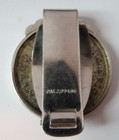 Vintage Silver One Peso Filipinas Coin On Stainles Steel Clip Clipper