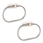 Towel Bar bath Towel Ring  Self Adhesive Hand Towel Ring For 2 Brushed Nickel