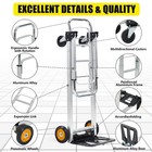 Dolly Cart For Moving  Warehouse  Supermarket  Convertible Hand Truck  Folding P