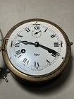 Rare Vintage Urgos Ships Bell  Mariner Boat Navy Brass Porthole Wall Clock