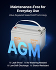 12v 75ah Deep Cycle Battery Sealed Agm Rechargeable Lead Acid Battery Mobility