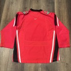 Nike Team Canada Men s Hockey Center Swoosh Jersey Size L xl Red Olympic
