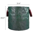 8 Packs Reusable Garden Waste Bags Waterproof Leaf Lawn Trash Bags