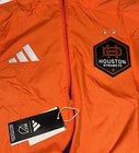 New Adidas Men   s Mls Houston Dynamo Reversible Anthem Jacket Size Medium