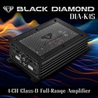 Black Diamond Dia-k4s Full Range Class D 4-channel Amplifier 1000 Watts