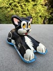 Disney Pinocchio s Figaro Cat Tin Friction Toy  Line Mar Co Japan  1950 s