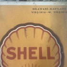 1942 Shell Delaware Maryland Virginia West Virginia Vintage Road Map         