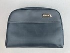 Tumi For Delta Grey Small Zip Pouch Travel Case Cosmetic Bag Toiletry Bag