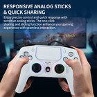 9 84ft Wired Game Controller W hall Trigger turbo rgb Light For Sony Ps5 Ps4 Pc