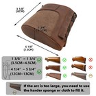 Canvas Leather Slip On Rifle Recoil Pad Hunting Shotgun Non Slip Butt Protector