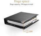 Eastar Leather Sheet Music Folder Black  3 Rings Binder 13 5  X 10 5  Piano Musi