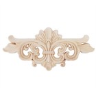 2pcs Flower Carved Long Onlay Applique Carving Decal Furniture Decoration  1 