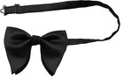 Mens Oversized Satin Silk Bow Tie Solid Color Formal Tuxedo Big Bowtie
