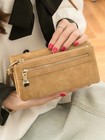 Women Lady Clutch Leather Wallet Long Card Holder Phone Bag Case Purse Handbag