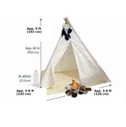 Kids Teepee Play Tent W  Lights  Mat   Campfire     Indoor Playhouse