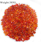Glass Stones  0 85lb 385g Orange Red Aquarium Gravel Rocks  Orange Red Pebbles F