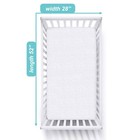 Waterproof Fitted Crib Mattress Protector 52  X 28  - Quilted  Noiseless  Sof   