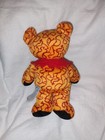 Liquid Blue Grateful Dead Bear Beanbag Plush Orange Red Swirl 1999